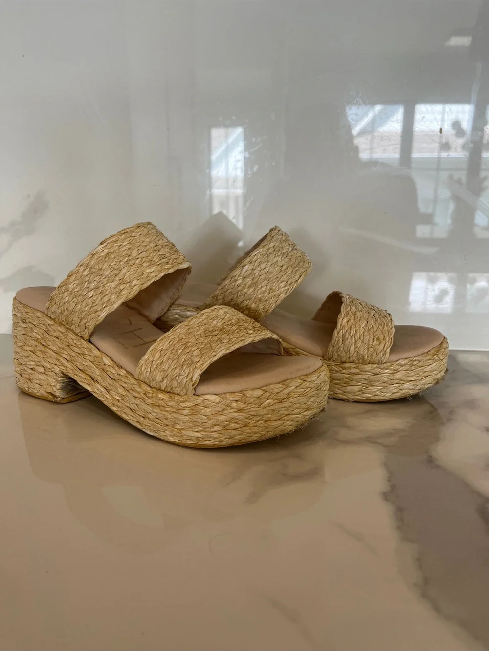 Beach by Matisse woven platform wedge sandals
